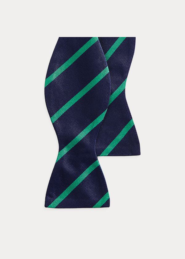 Corbatas Polo Ralph Lauren Hombre Azul Marino / Verdes - Striped Silk Repp Bow - DCHBU5143